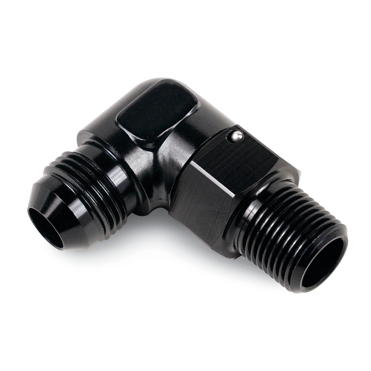 DERALE 59708 90 Degree 1/2 Inch NPT Male to 8 AN Male Aluminum Fitting