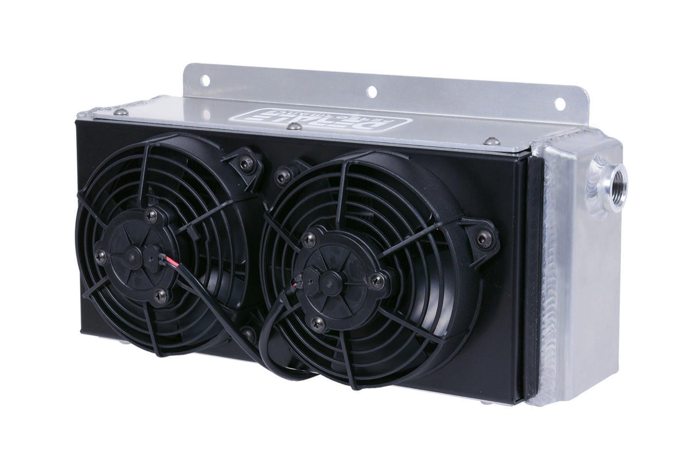 Derale 65840 Hi-Flow 11-Row Racing Remote Cooler, 15 x 8.25 x 7 Inches, Tube Type with 10 AN Female O-Ring Inlets and Outlets