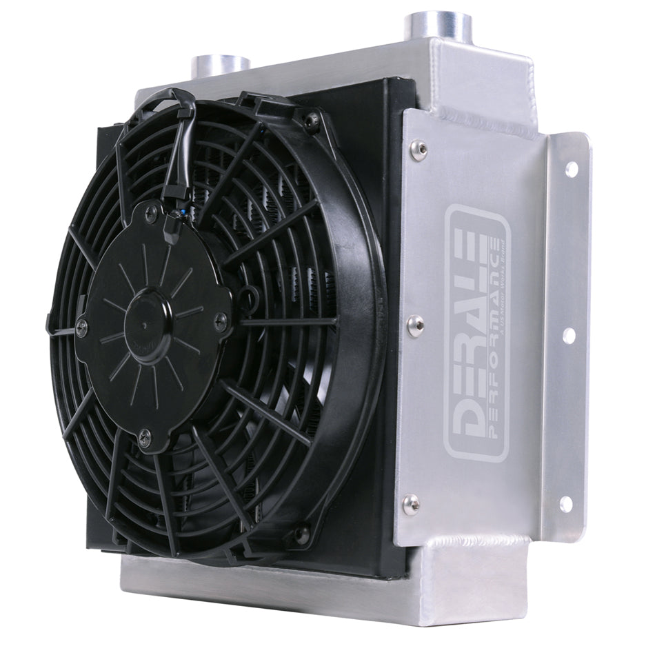 Derale 65860 Hi-Flow 18-Row Racing Remote Cooler with Tube Type Design and 10 AN Female O-Ring Inlet Outlet