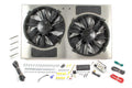 Derale PWM Dual Radiator Fan and Aluminum Shroud Assembly Part 66838, 12-Inch Dual Puller Fans with 4000 CFM Airflow