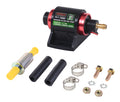 DERALE 72003 In-Line Fuel Pump 130LPH Diesel with 34 GPH at 7 PSI, Aluminum, Red and Black Anodized