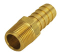 DERALE 98102 Straight Hose Barb Fitting 3/8 in NPT Male to 1/2 in Hose Barb Aluminum Black Anodized