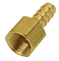 Derale 98105 Straight Hose Barb Fitting 3/8 Inch NPT Female to 3/8 Inch Hose Barb Brass