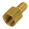 Deraile 98106 Brass Straight Hose Barb Fitting 1/2 Inch NPT Female to 1/2 Inch Hose