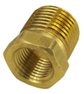 Derale 98452 Brass 1/2 Inch Male to 3/8 Inch Female NPT Adapter