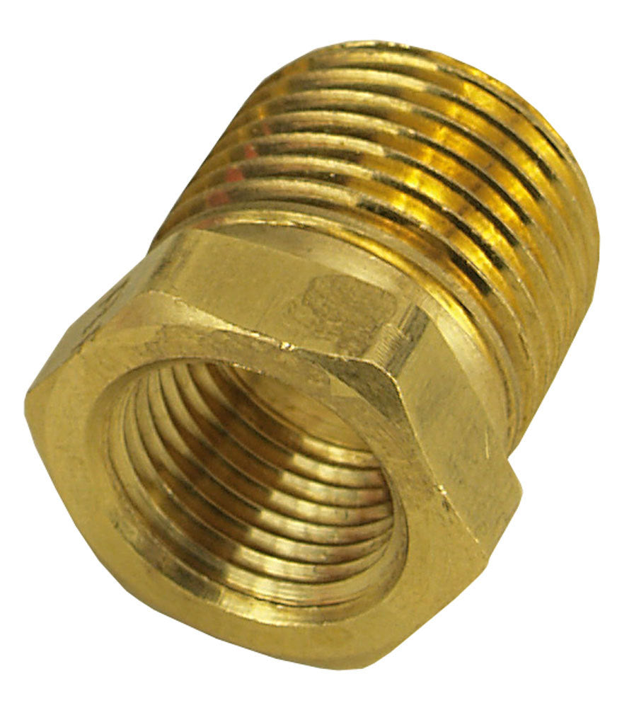 Derale 98452 Brass 1/2 Inch Male to 3/8 Inch Female NPT Adapter
