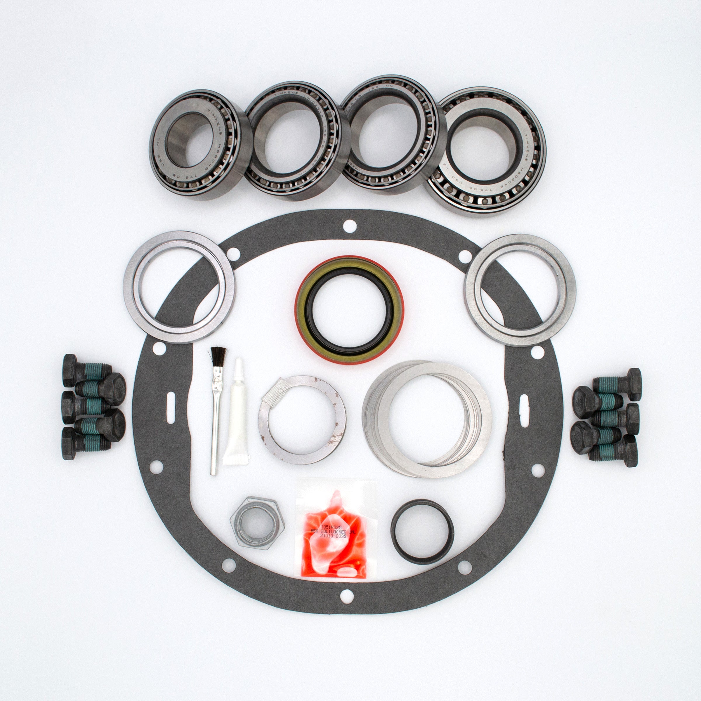 Eaton Detroit Locker GM 8.5-Inch Rear Master Installation Kit with Bearings, Gaskets, Seals, Hardware, and Thread Locker