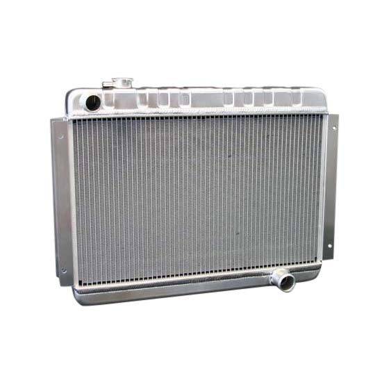 DEWITTS RADIATOR 32-1139002A Aluminum Radiator for Chevrolet Chevelle 1966-67 with 28 Inch Width and 20.5 Inch Height, Automatic Transmission, Single Pass Design