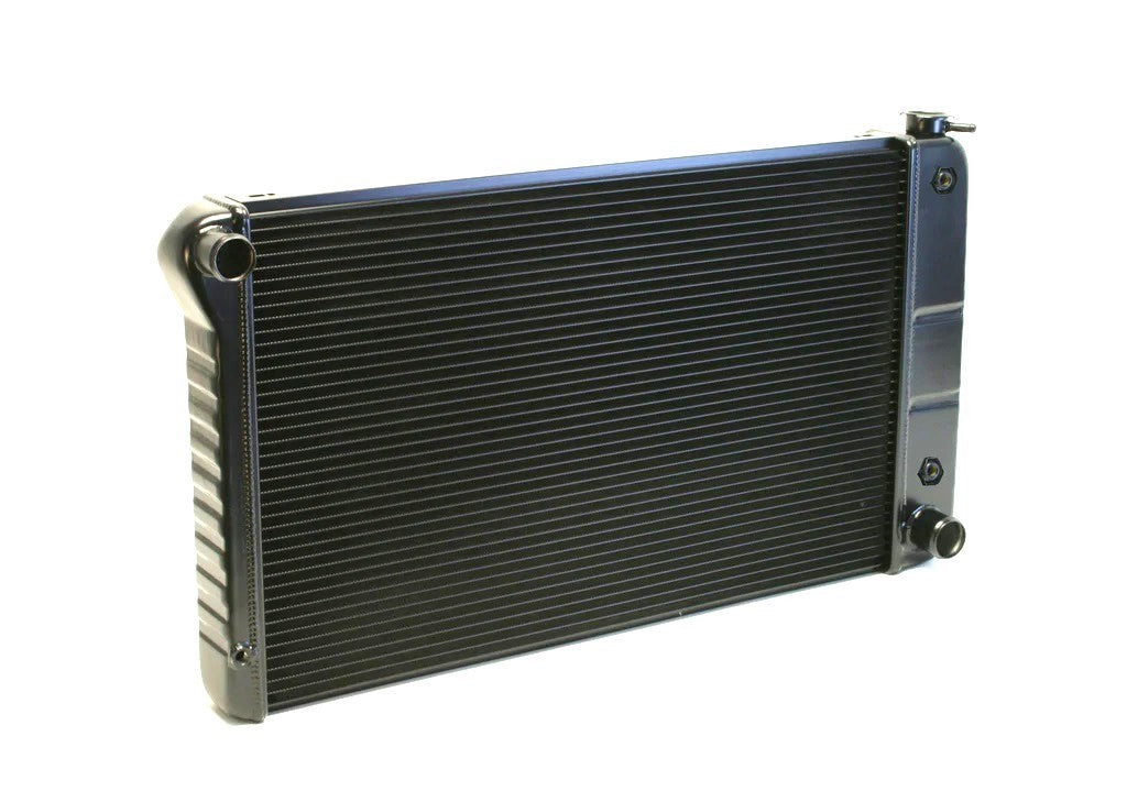 Dewitts Radiator 32-1249003A for Chevrolet Chevelle 1968-1972 with Automatic Transmission, Aluminum, Black Finish