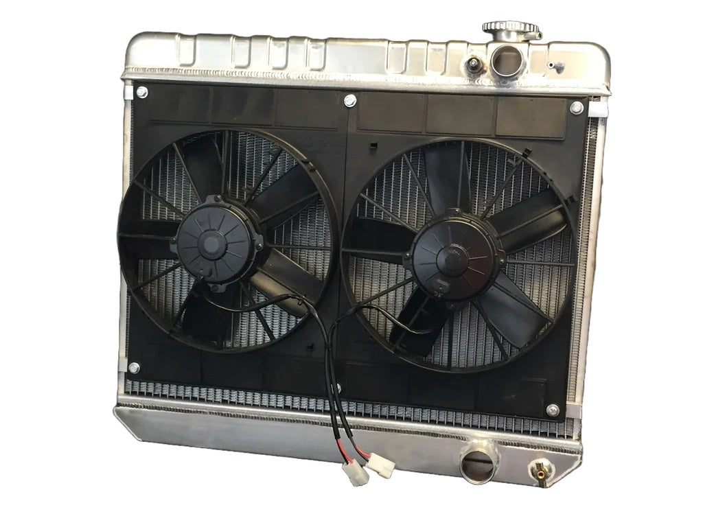 Dewitts Radiator 32-6139035M for Chevrolet Nova 1973-1974 with Dual Fans and Aluminum Construction