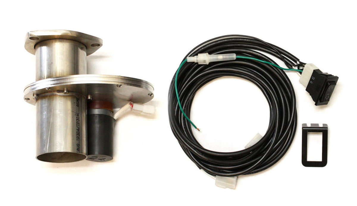 Dougs Headers DEC250A-1 Electric Exhaust Cut-Out, 2.5 Inch Diameter, Single Bolt-On Design, Stainless Steel