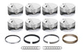 Diamond Racing Products LSX FT Piston Set, 4.125 Inch Bore, Forged Flat Top, 12-Degree, GM LS-Series