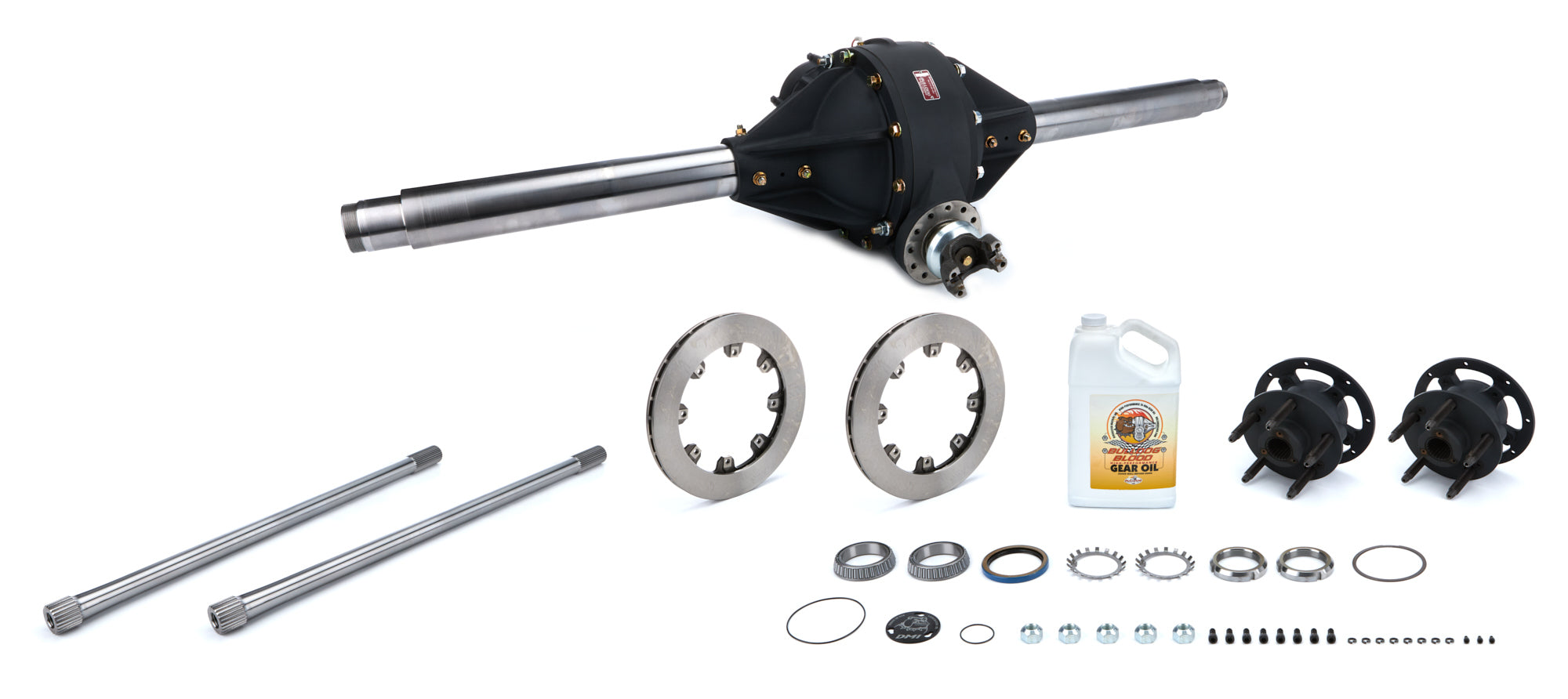 Diversified Machine 4.12 Mod Rear Axle Assembly with Magnesium Center, Billet Hubs & Rotors, 10-Inch Ring Gear