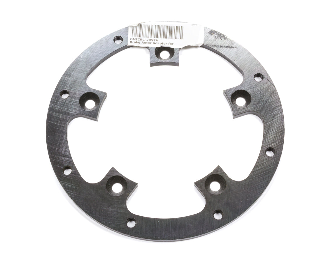 Diversified Machine CRC-2057A Brake Rotor Adapter for 2-7/8 Inch Smart Tube Hub, 5 x 5 Inch Bolt Pattern to 8 x 7 Inch Rotor Bolt Pattern, Steel, Black Finish
