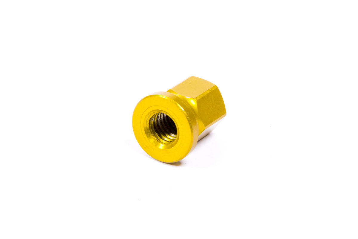 Diversified Machine RRC-1361G Rear Cover Nut with 3/8-16 Thread, Aluminum, Gold Anodized