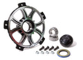 Diversified Machine SRC-1964LW Tetris Front Hub Set Flyweight Aluminum Black Anodized with Bearings and Nuts