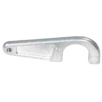 Diversified Machine SRC-2100 Single Passenger Side Steering Arm for Sprint Cars, 3-1/4 Inch Bolt Span, Aluminum, Natural Finish