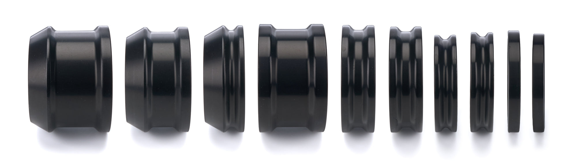Diversified Machine SRC-2590B Aluminum Axle Spacer Kit for DMI Sprint Axle, Black Anodized