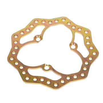 Diversified Machine SRC-2704 Front Steel Brake Rotor with Drilled and Scalloped Design, 10.25 Inch Diameter