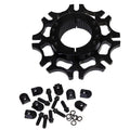 Diversified Machine SRC-2932 Clamp Splined Inboard Mount for Rear Tri-Lock Brake Rotor Adapter, 2.75 Inch Diameter, 42 Spline, Aluminum Black Anodized
