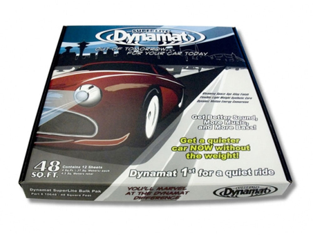 Dynamat Superlite 10648 Sound Barrier Sheets, 18 x 32 Inches, 0.060 Inch Thickness, Self-Adhesive Aluminum and Rubber Material, Blue, Set of 12