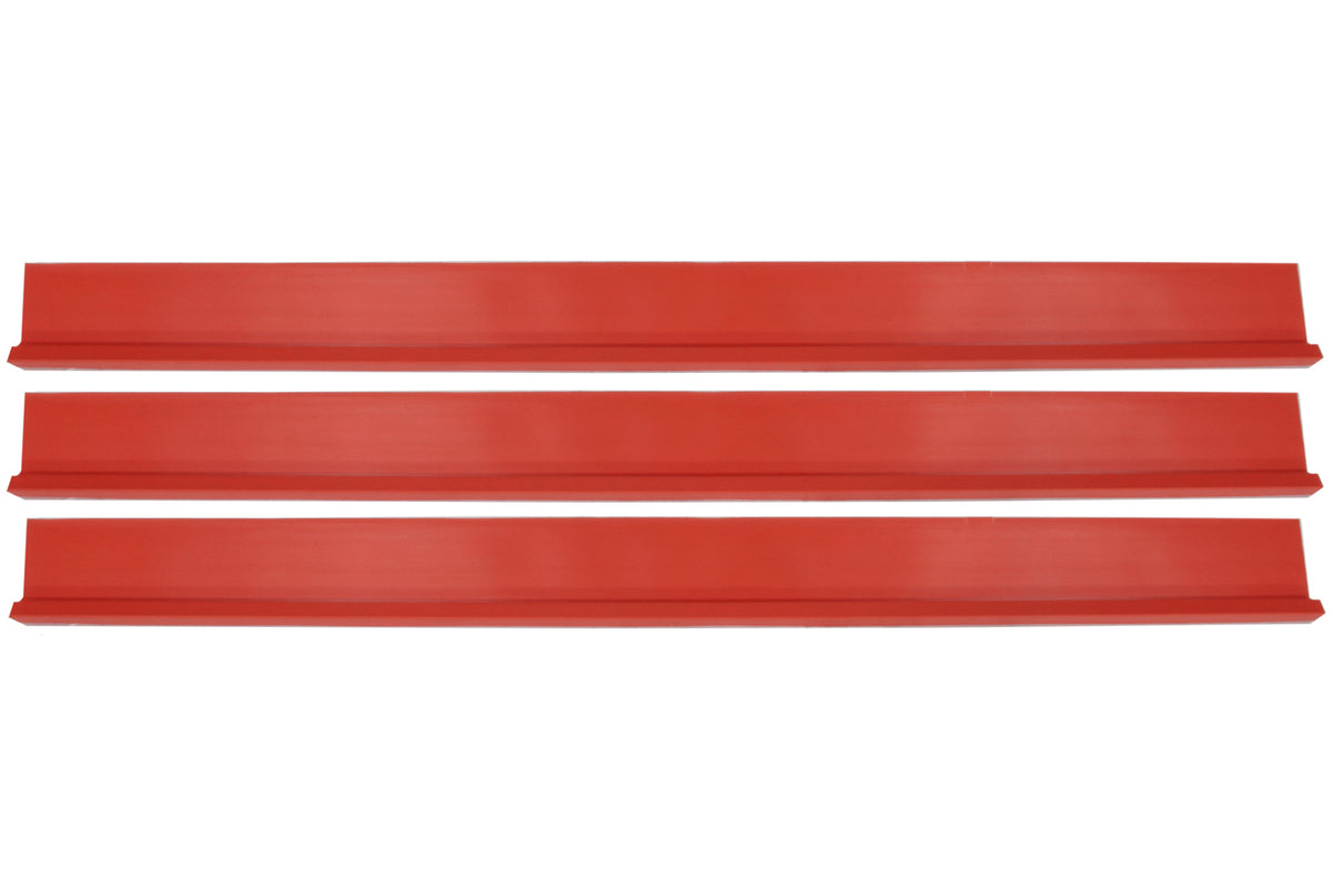 Dominator Race Products DOM-1100-RD Dirt Rocker Set, 78 Inch Long, Red Plastic, 3 Pieces
