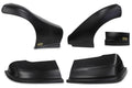 Dominator Race Products DOM-2300-BK Late Model Nose Kit with Fenders in Black Plastic