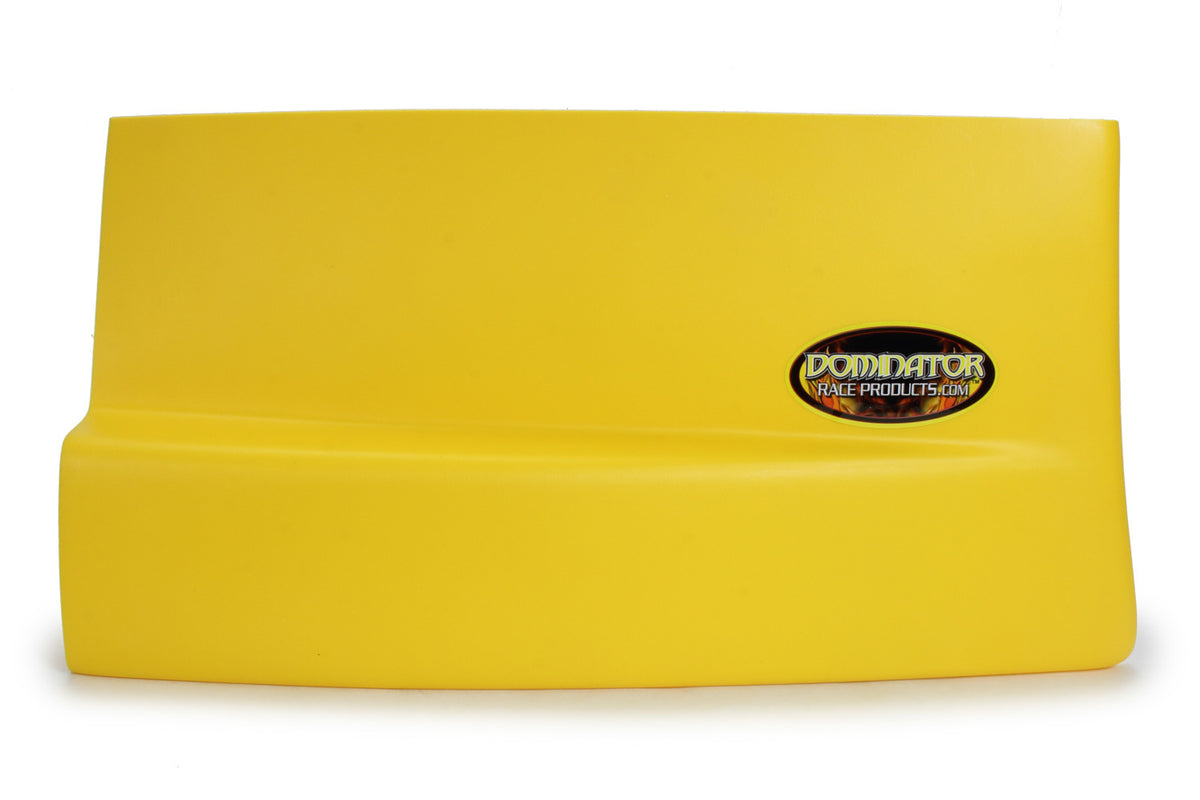 Dominator Race Products DOM-2302-EX-YE Driver Side Fender Extension in Yellow for Dirt Late Model