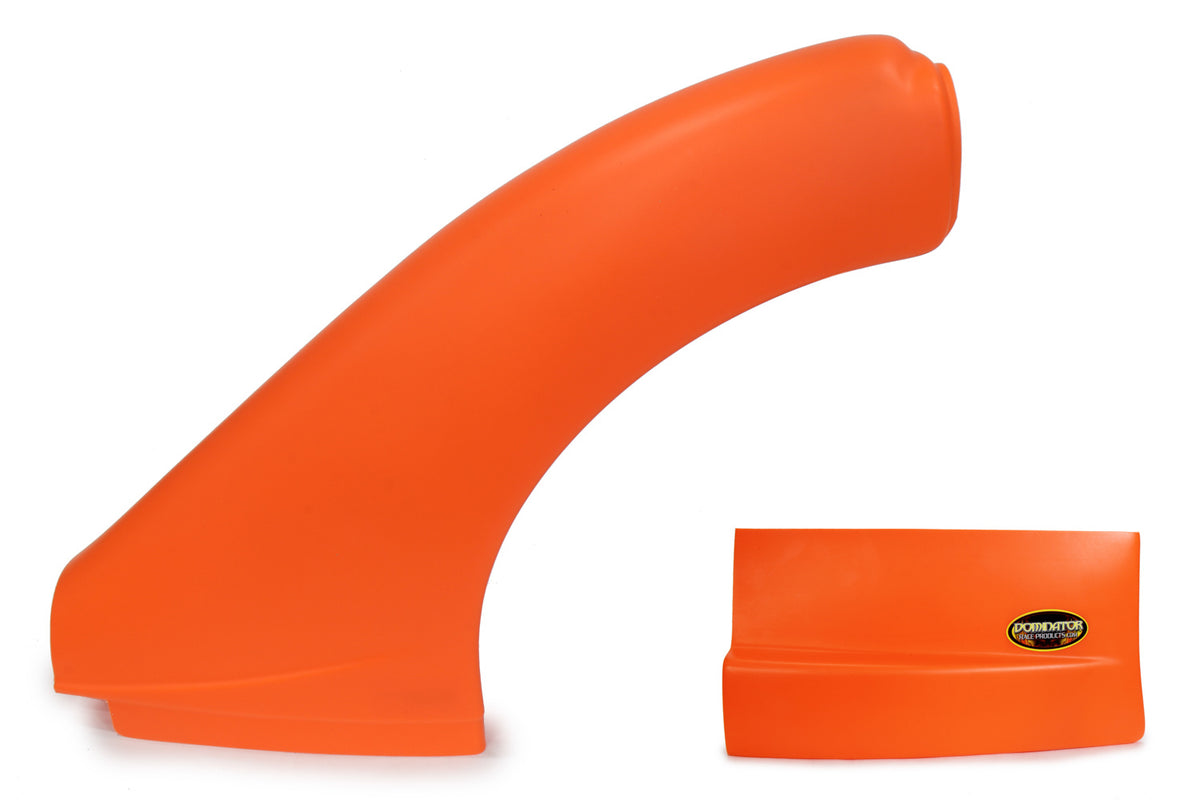Dominator Race Products DOM-2302-FLO-OR Late Model Fender Flare Driver Side Fluorescent Orange Plastic