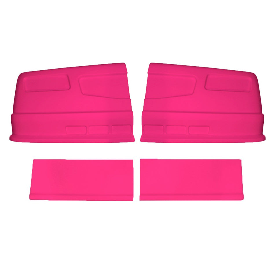 Dominator Race Products DOM-300-PK SS Nose Pink with Fender Extensions for Street Stock Vehicles