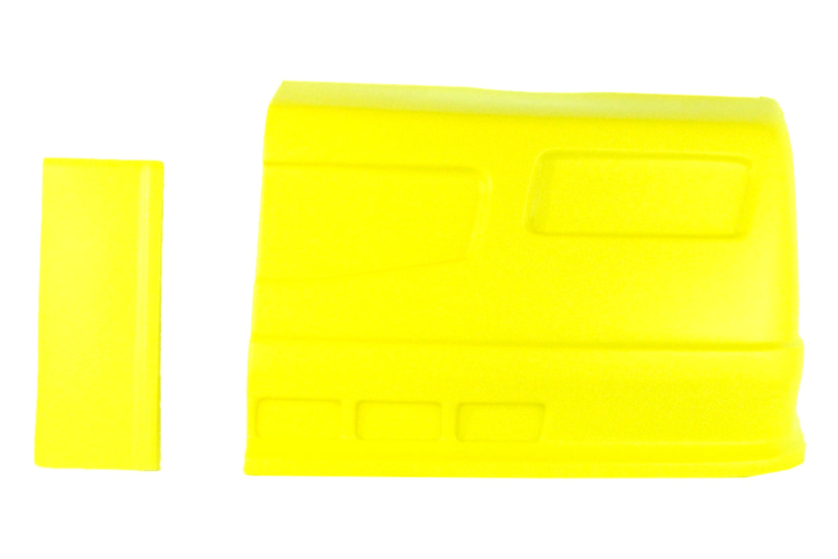 Dominator Race Products DOM-302-FLO-YE SS Nose Driver Side with Fender Extension, Fluorescent Yellow