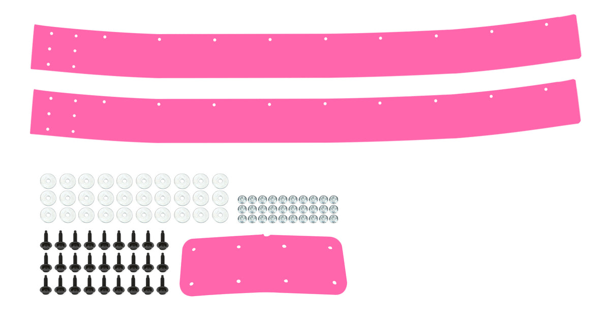 Dominator Race Products DOM-345-PK Pink Air Valance for Camaro SS, 2-Piece Plastic Kit