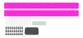 Dominator Race Products DOM-346-PK Pink Plastic Air Valance Kit for Street Stock