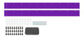 Dominator Race Products DOM-347-PU Air Valance for 1981 Chevrolet Camaro Z28 in Purple