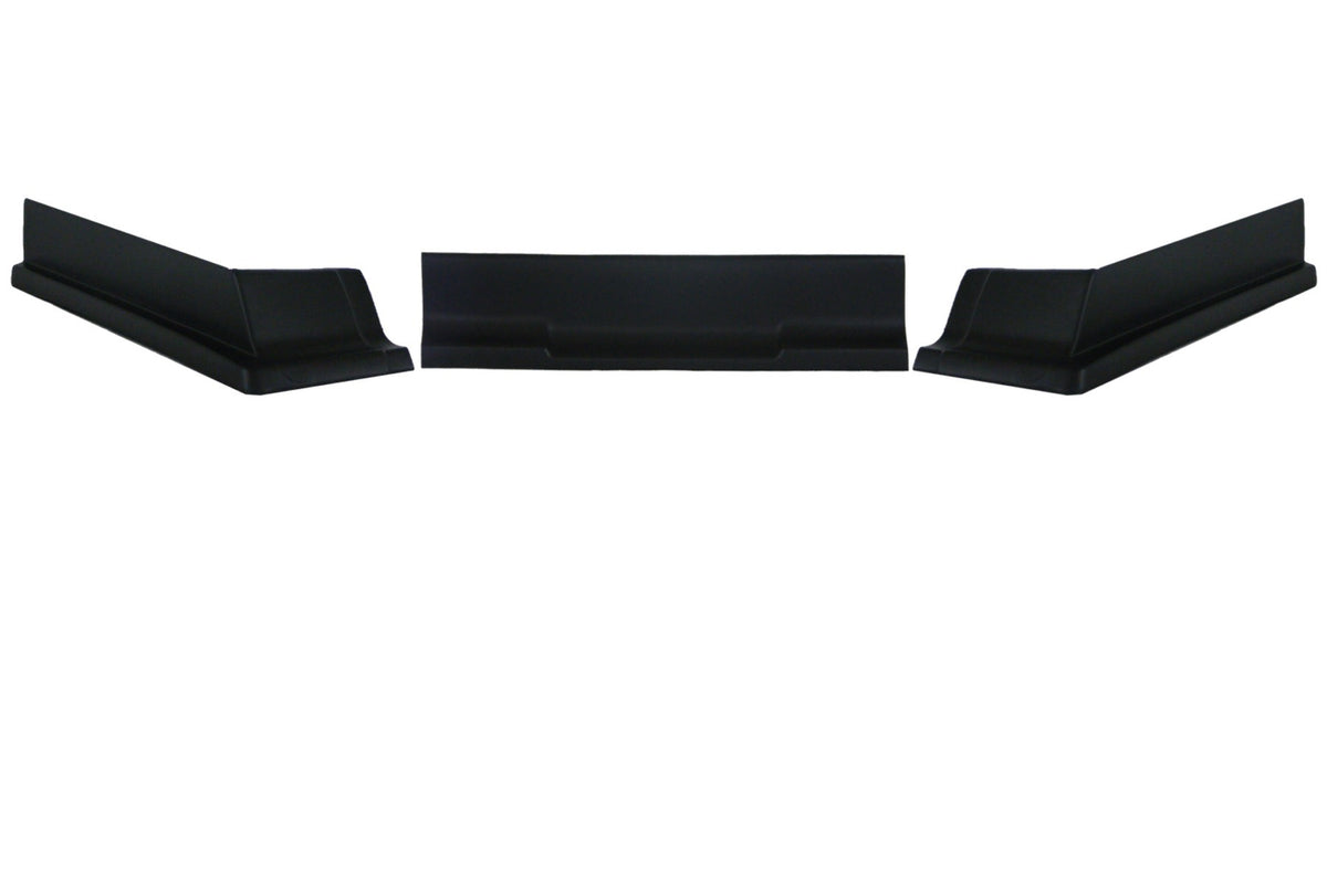 Dominator Race Products DOM-409-BK Modified IMCA Air Valance Kit in Black, 3-Piece Plastic Construction