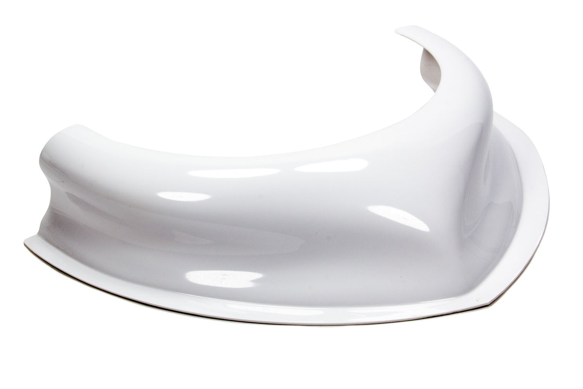 Dominator Race Products DOM-507-WH Hood Scoop, 3.5 Inch Height, Curved Front, White Plastic