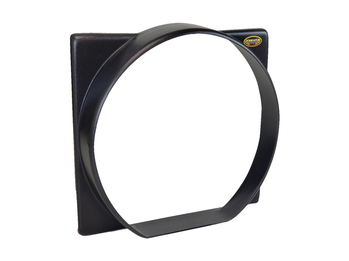 Dominator Race Products DOM-554 Radiator Shroud, 19.5 Inch Wide, 19 Inch Tall, 4 Inch Deep, Black Plastic