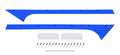 Dominator Race Products DOM-835-BL Pillar A Pair for Dirt Late Model, Blue Plastic