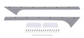 Dominator Race Products DOM-835-GRY Pillar Post Pair for Dirt Late Model Vehicles, Gray Plastic
