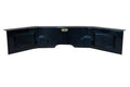 Dominator Race Products DOM-911-BK Curved Fiberglass Dash Panel, 30 Inch Wide, Black Finish