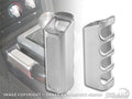 DRAKE AUTOMOTIVE GROUP 5R3Z-2760-BL Parking Brake Handle Cover for Ford Mustang 2005-2009 Aluminum Natural Finish