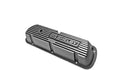 DRAKE Automotive Group 6A582-S Aluminum Finned Valve Covers for Small Block Ford, Black Finish with Shelby Logo
