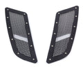 DRAKE Automotive Group FR3Z-16C630-M Hood Vents for Ford Mustang 2015-2017, Steel, Satin Black, Pair