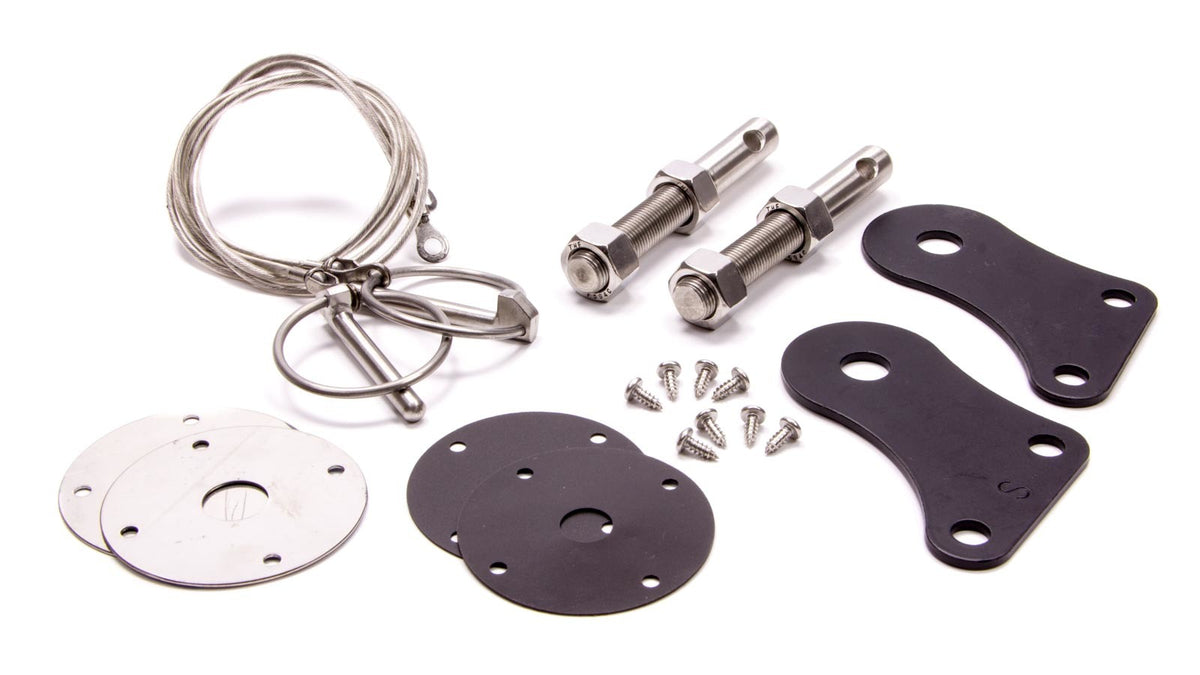 Drake Automotive Group S1MS-16892-SSK Hood Pin Kit for 2005-2009 Ford Mustang with Stainless Steel Construction