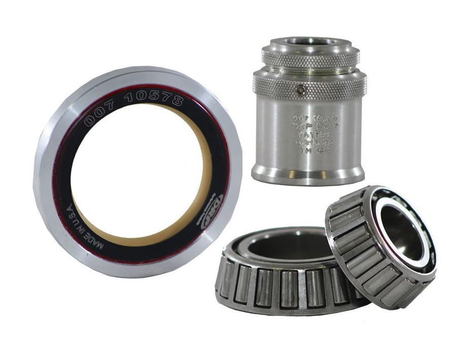 DRP Performance Low Drag Hub Kit for GM Impala Front, 2-Inch Pin, 5x5 Hubs, Air Gap Seal and Spacer
