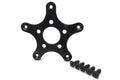 DRP Performance Adapter Plate Wide 5 to 5x5 Bolt Pattern 1/2 Inch Thick Aluminum Black Anodized