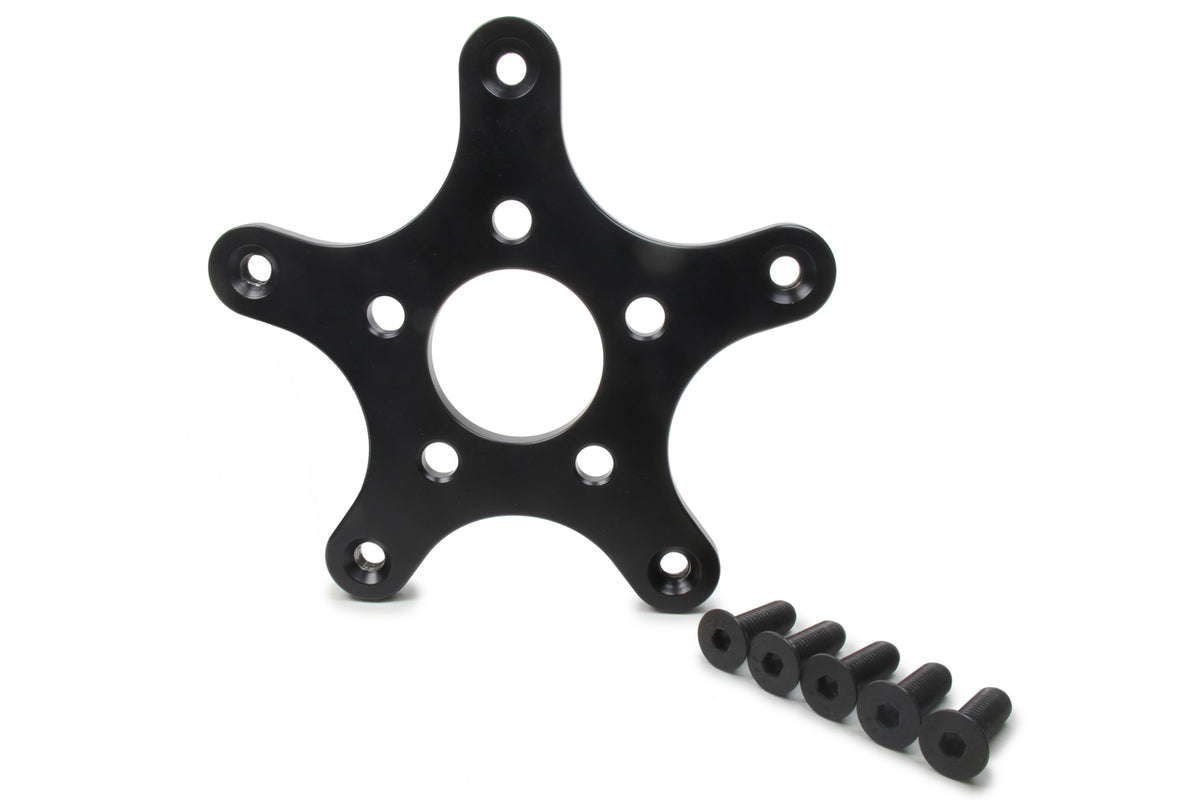 DRP Performance Adapter Plate Wide 5 to 5x5 Bolt Pattern 1/2 Inch Thick Aluminum Black Anodized