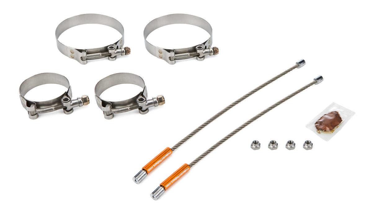 Drag Race Solutions 2010-2375-4000 Lite Collector Tether Set with 10-Inch Cable and Clamp Kit