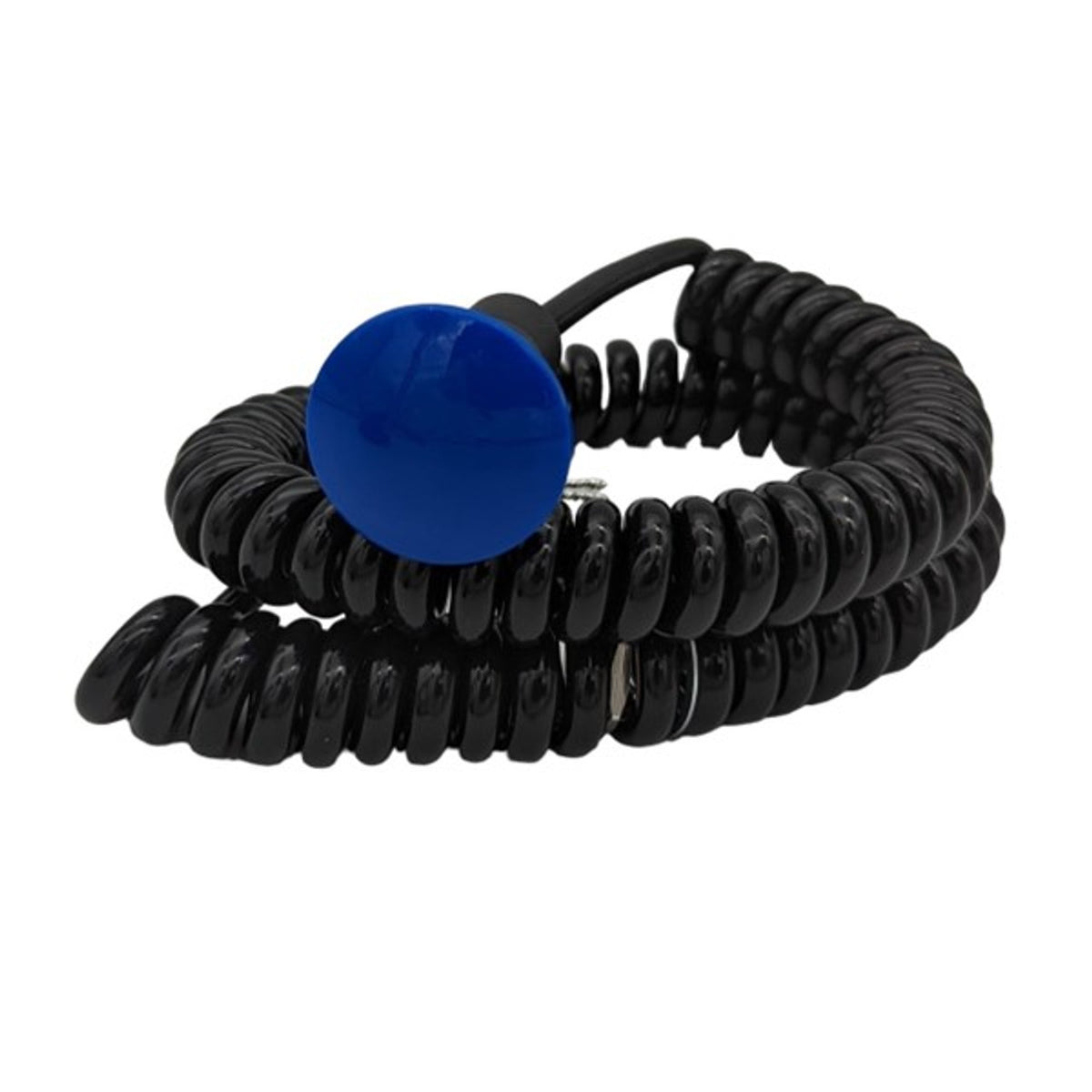 Drag Race Solutions 3109-1BLU Transbrake Mushroom Button with Cord, Blue, Push, Momentary, 16 mm x 1.0 Thread
