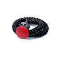 Drag Race Solutions 3109-MRED Shredder Transbrake Push Button Switch, Red, 5/8-24 Thread, Wire Lead Terminals